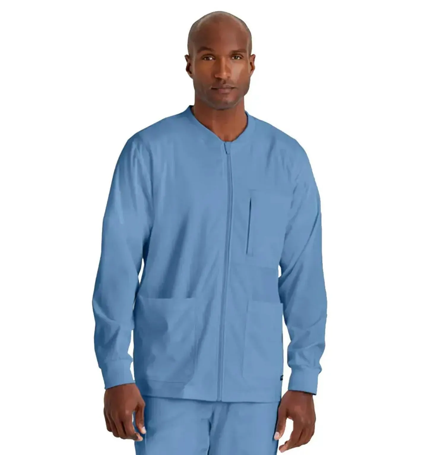 Grey's Anatomy Stretch™ by Barco React 5-Pocket Crewneck Warmup Scrub Jacket