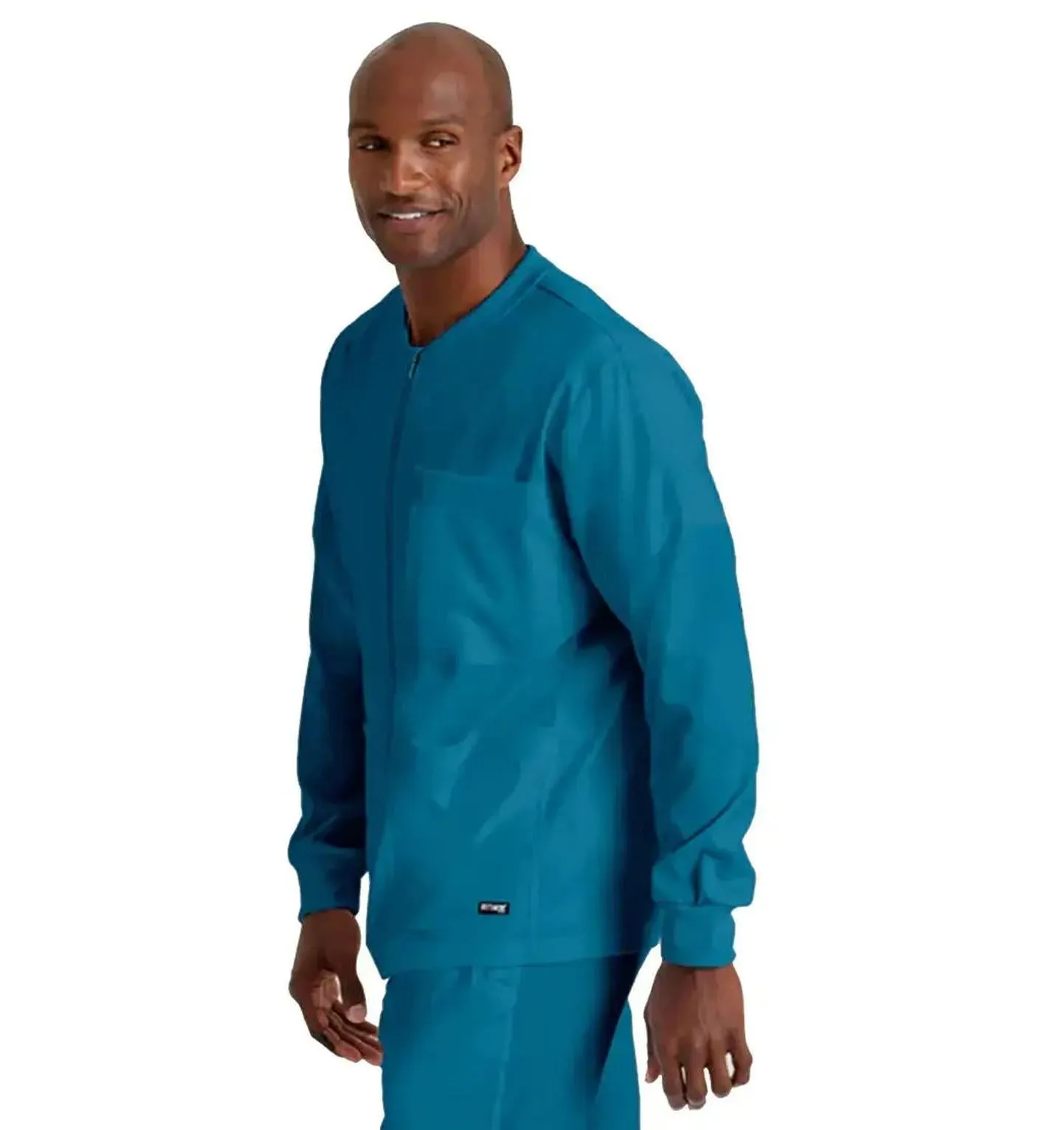 Grey's Anatomy Stretch™ by Barco React 5-Pocket Crewneck Warmup Scrub Jacket