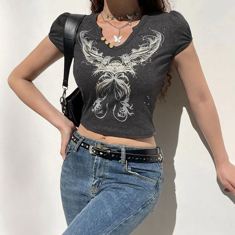 Grunge Aesthetic Crop Top