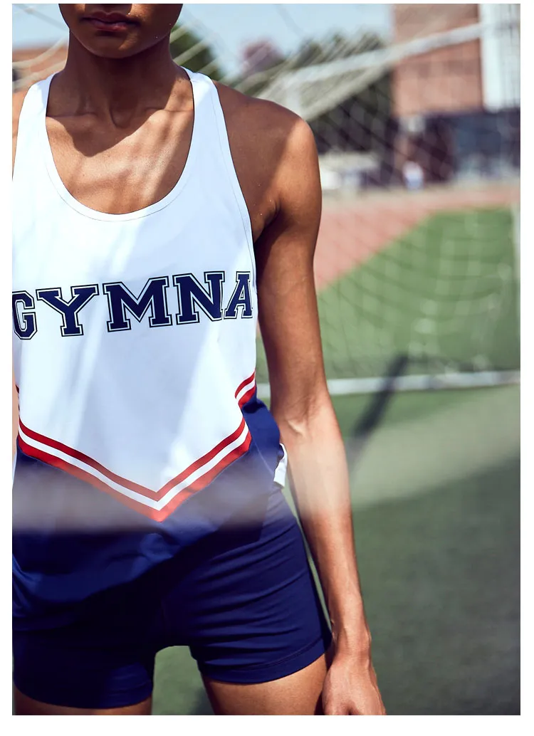 GYMNA LOGO PRINT COLOR BLOCK TANK TOP