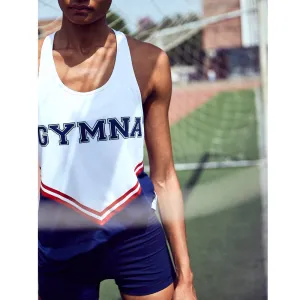 GYMNA LOGO PRINT COLOR BLOCK TANK TOP