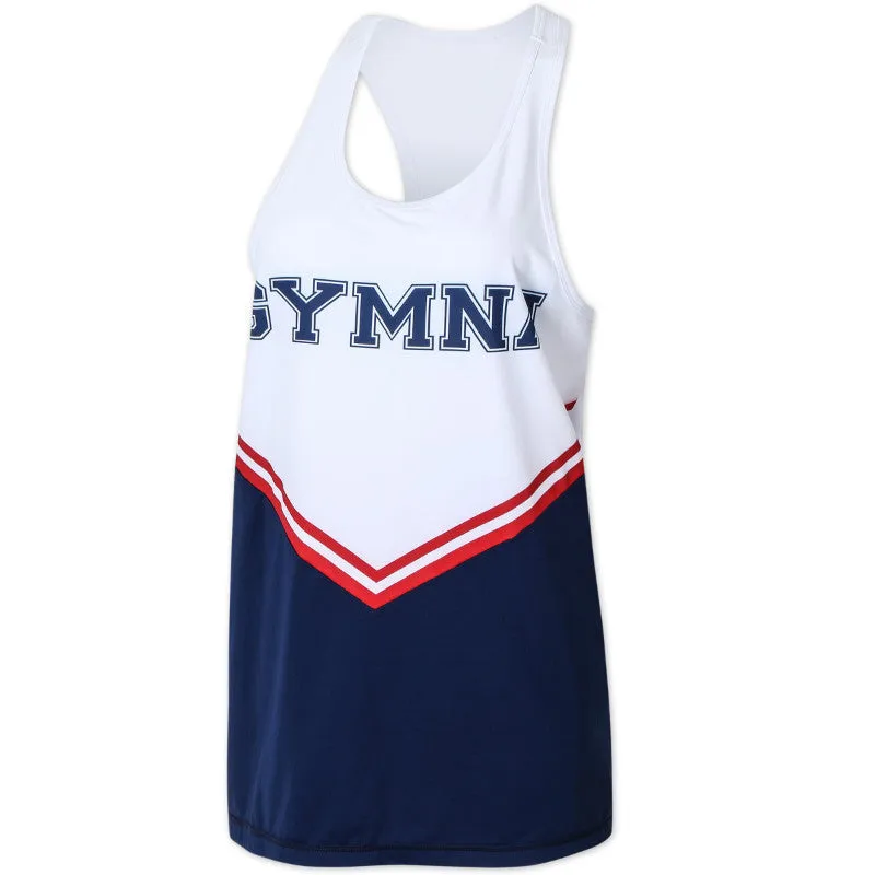 GYMNA LOGO PRINT COLOR BLOCK TANK TOP