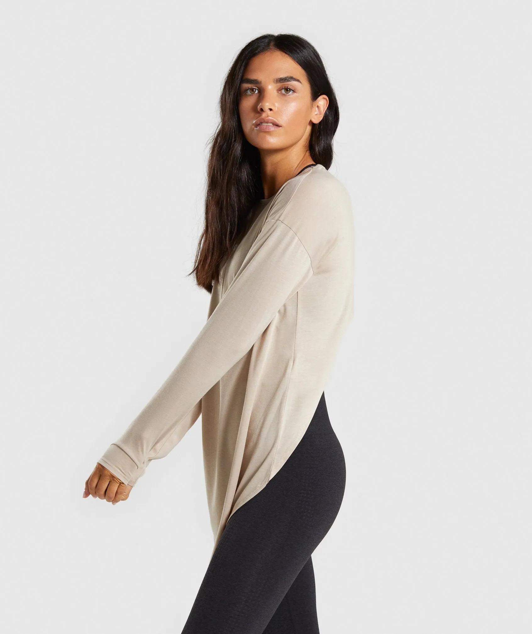 Gymshark Ark Long Sleeve Top - Sand
