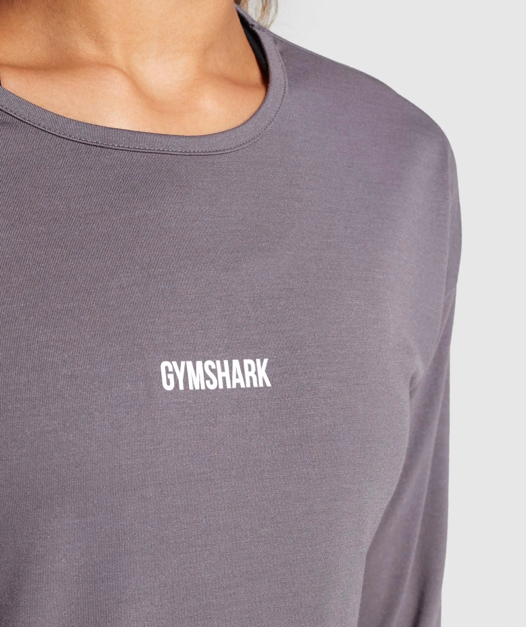 Gymshark Ark Long Sleeve Top - Slate Lavender