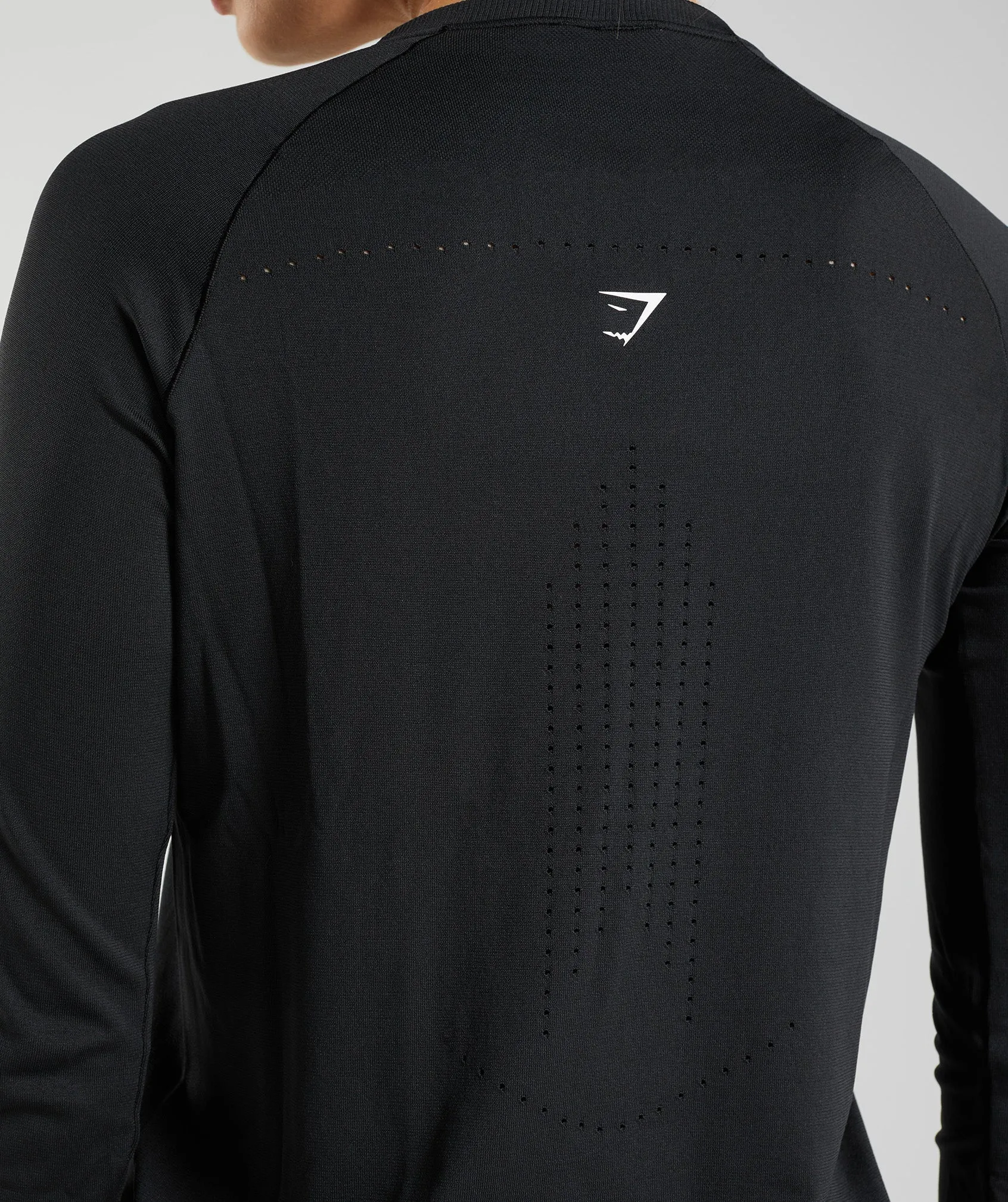 Gymshark Sweat Seamless Long Sleeve Top - Black