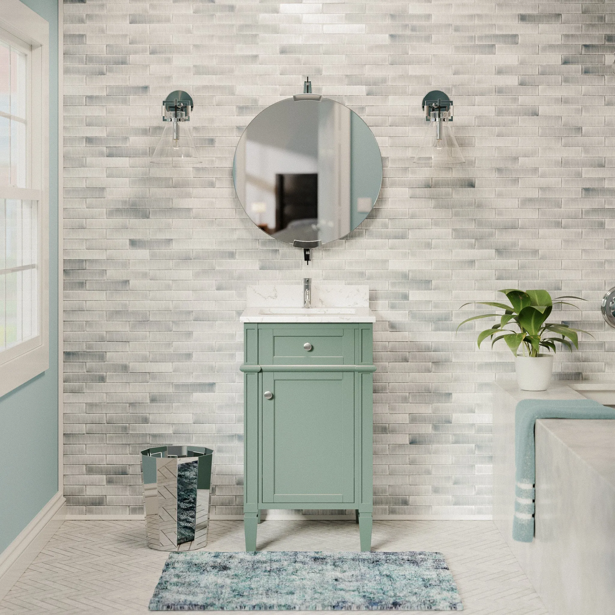 Hailey 20-inch Vanity with Engineered Marble Top