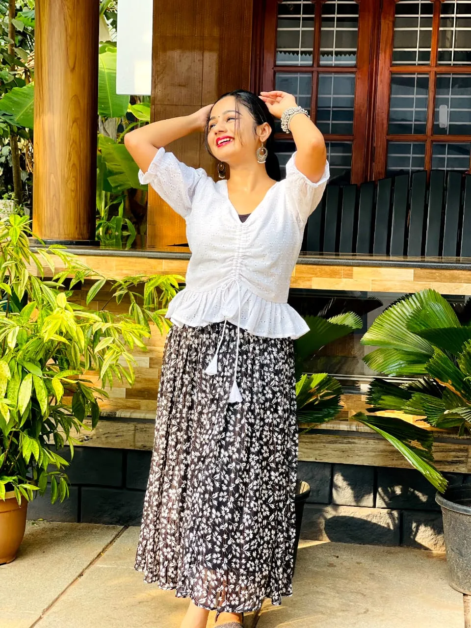 Hakoba Top with Skirt