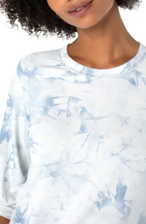 Half Sleeve Sweatshirt With Pleat Detail