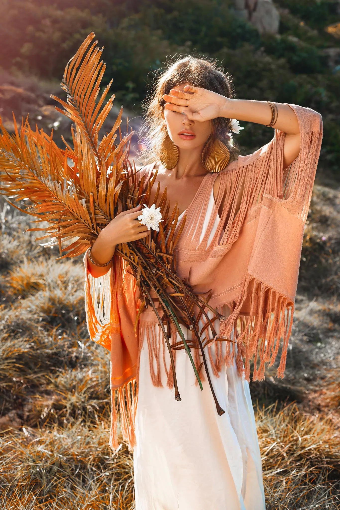 Hand Loomed Cotton Blouse • Boho Top Women • Bohemian Top