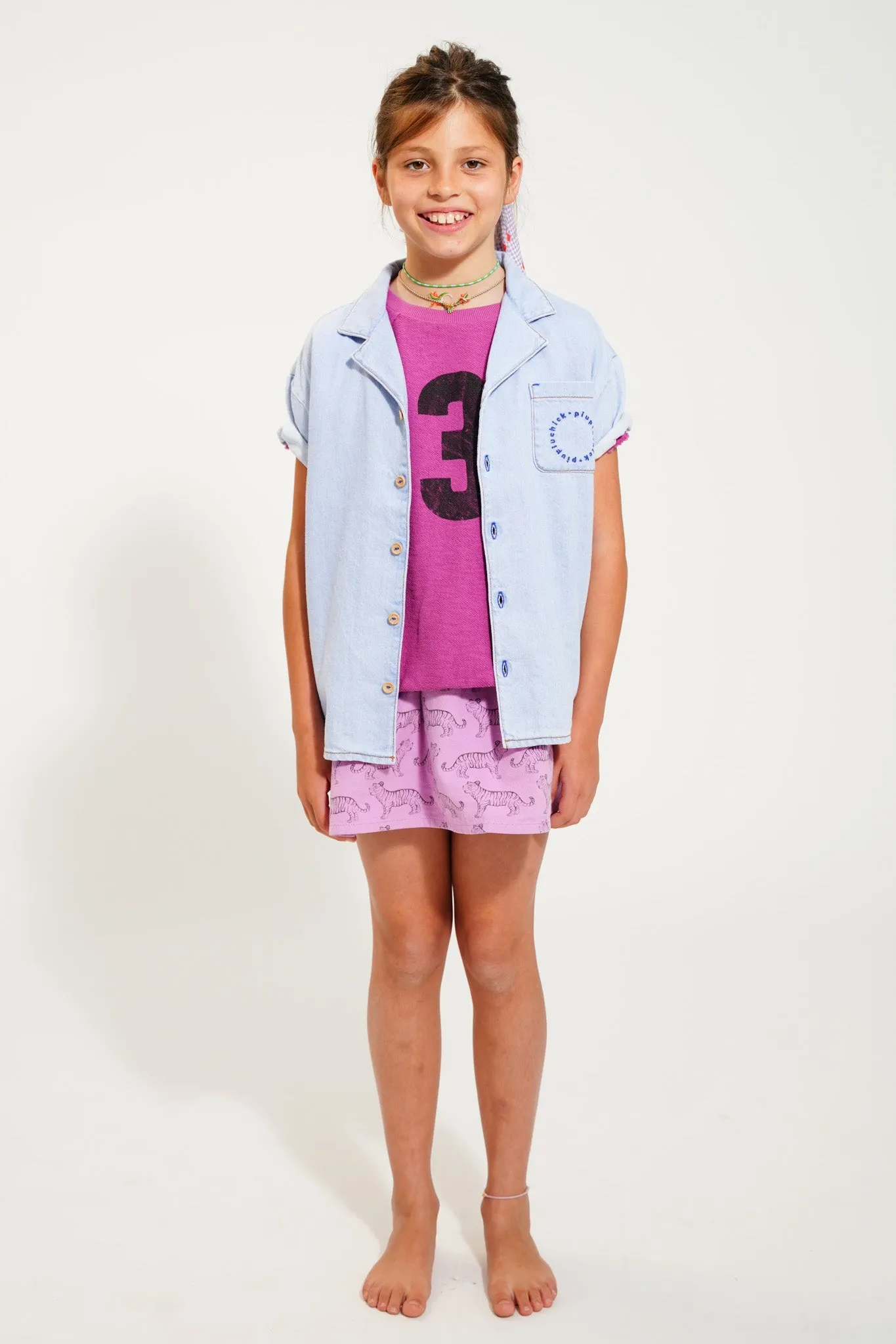 hawaiian shirt | light blue soft denim