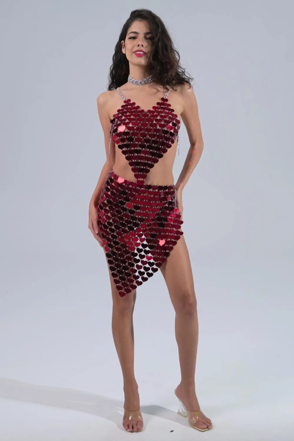 Heart Shaped Cami & Skirt Set