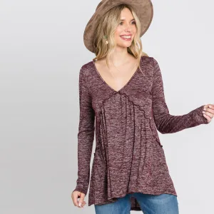 Heather Baby Doll Top