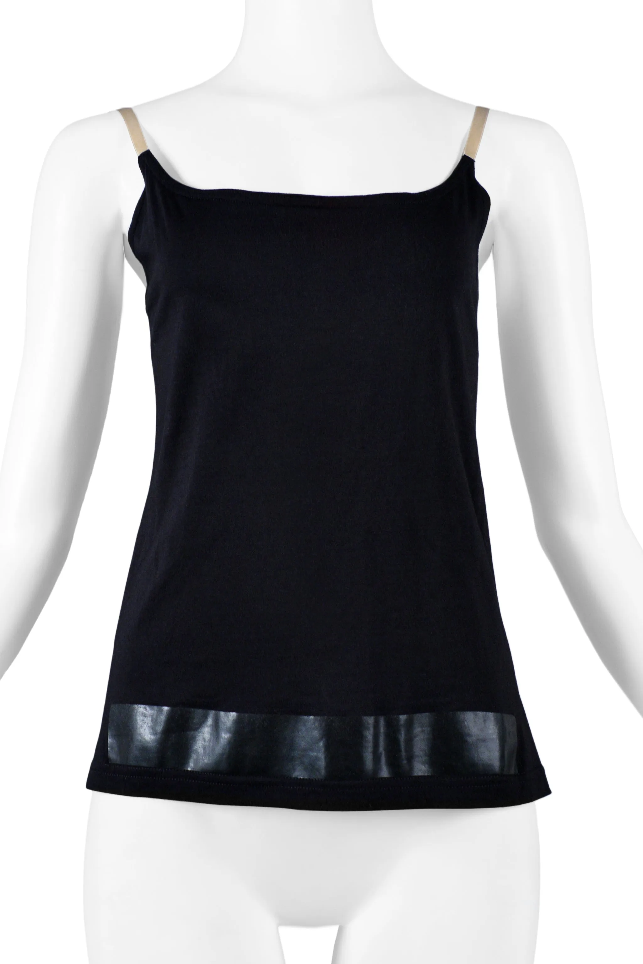 HELMUT LANG BLACK STRIPE TANK TOP 1996