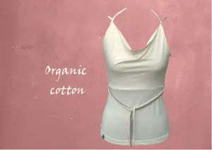 hemdje met drape hals  / camisole with draped neck