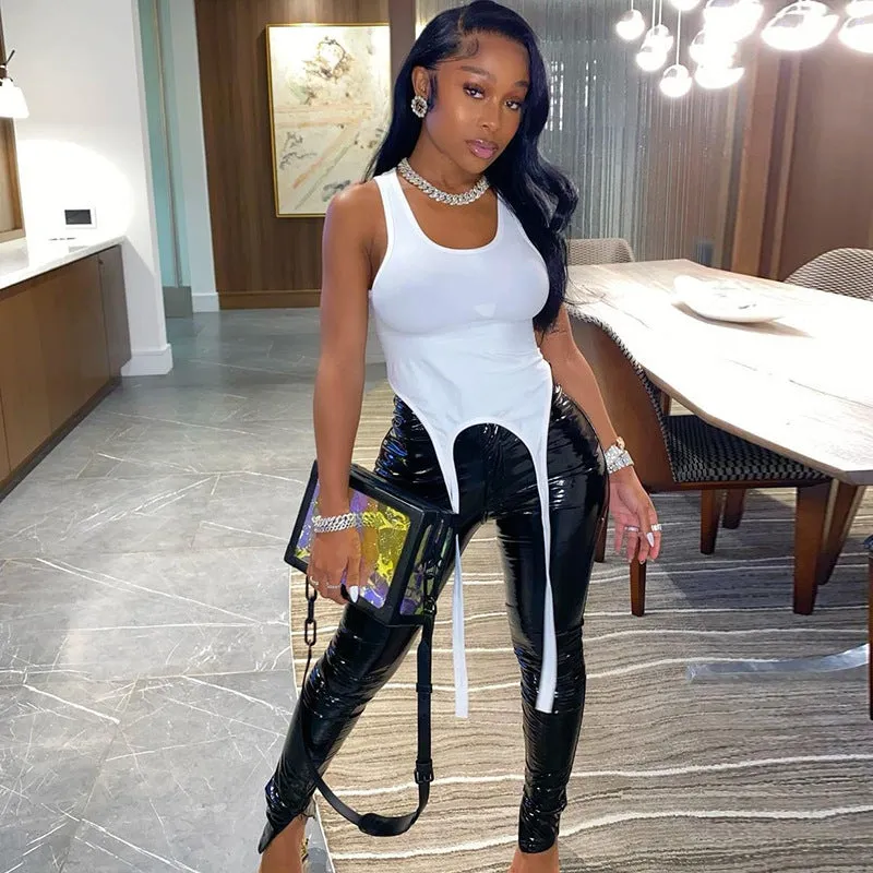 Her Vibe Is The Ish Date Night Suspender Top