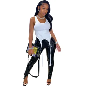 Her Vibe Is The Ish Date Night Suspender Top