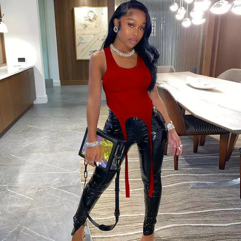 Her Vibe Is The Ish Date Night Suspender Top