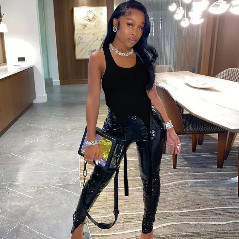 Her Vibe Is The Ish Date Night Suspender Top