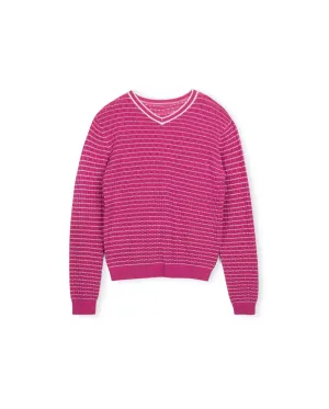 High V Knit Top