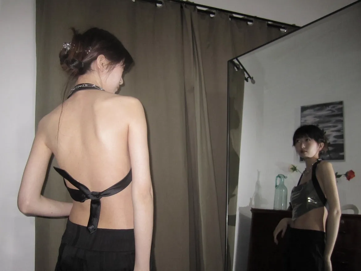 Hottie Backless Triangle Top