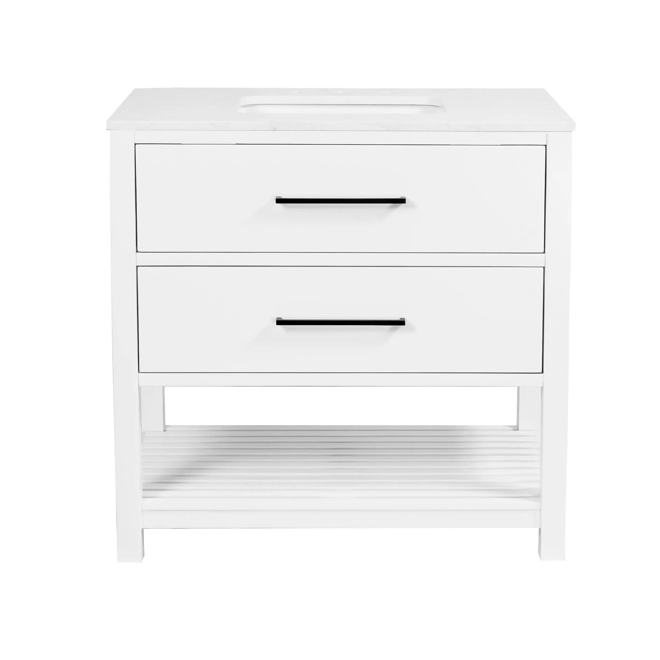 Hudson 36-inch Vanity with Engineered Marble Top