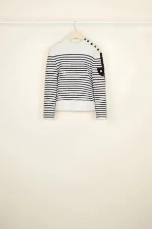 Iconic jewelled Breton jumper