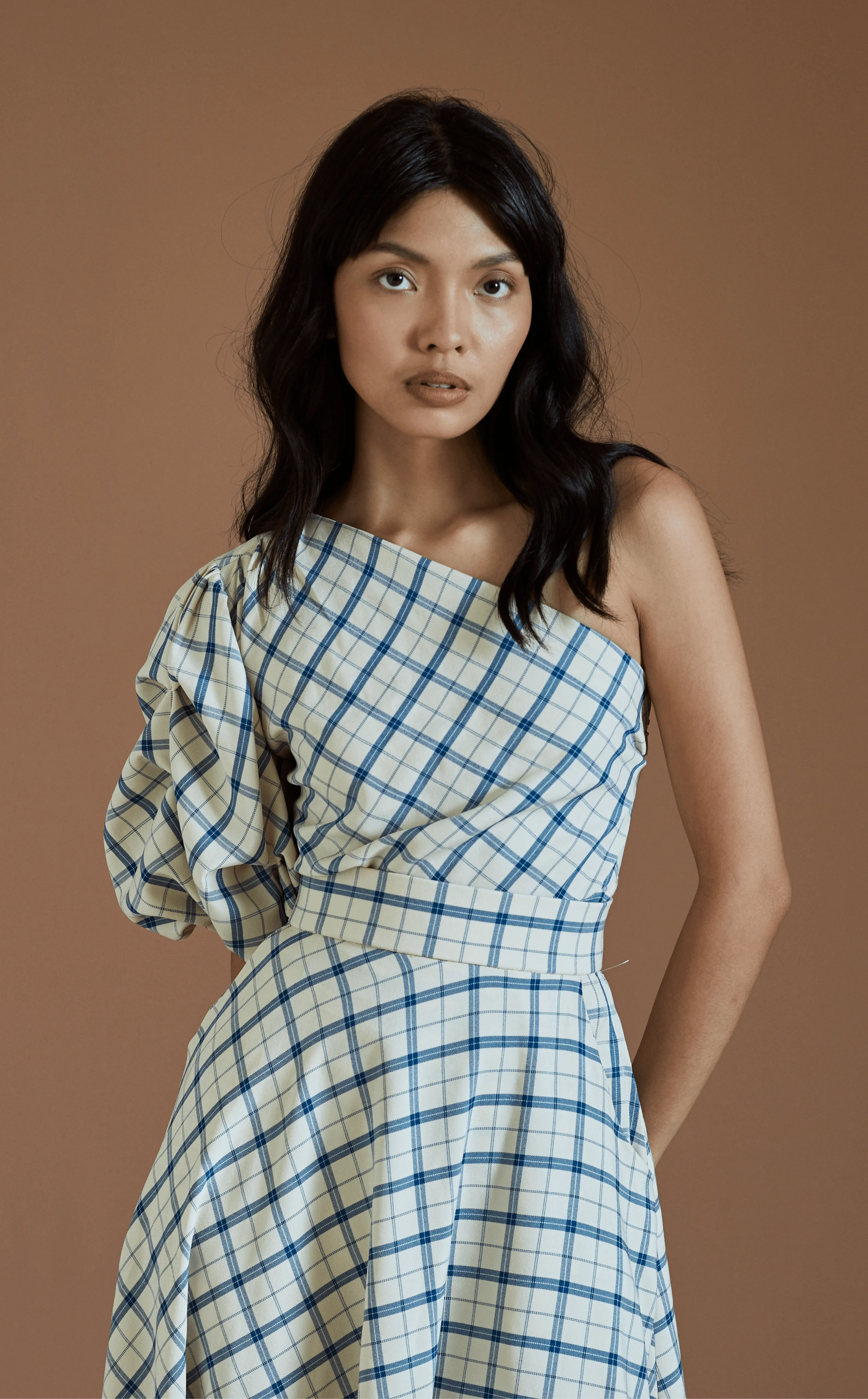 INCA TOP - IVORY TARTAN