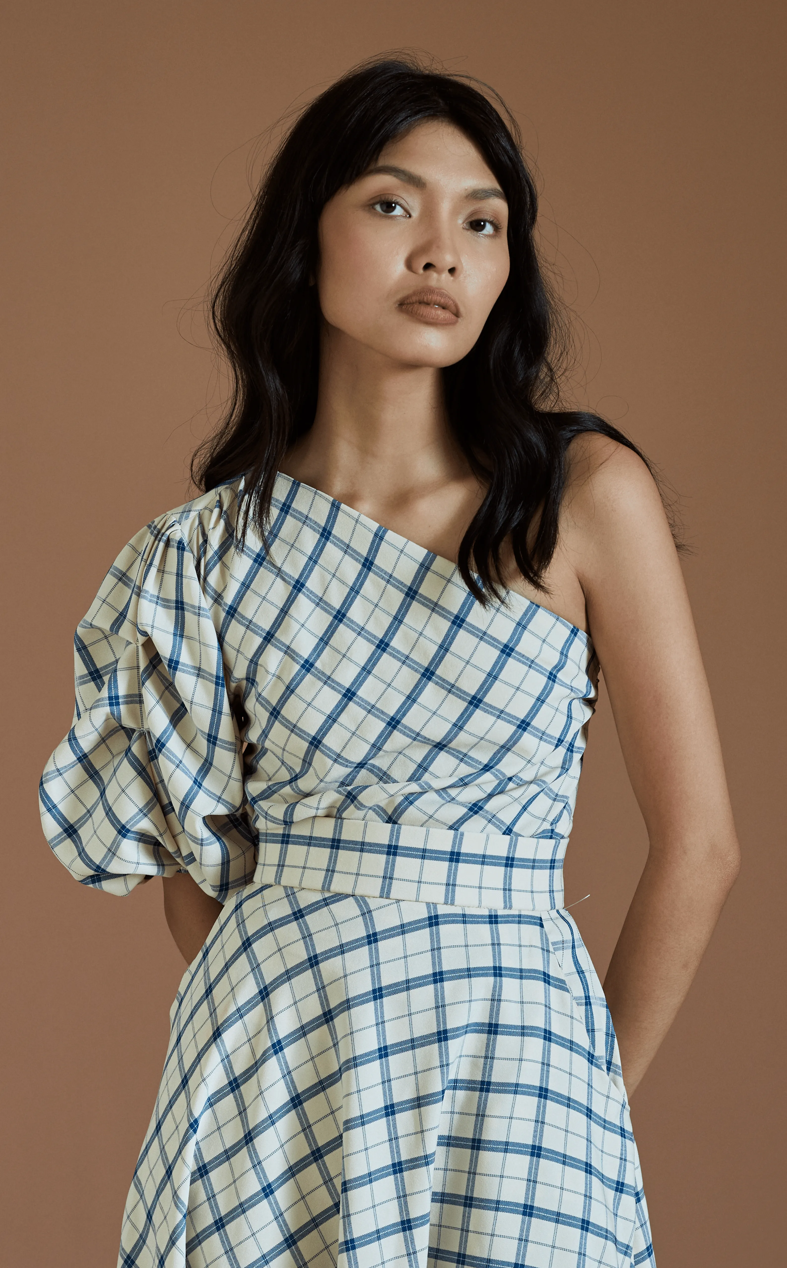 INCA TOP - IVORY TARTAN