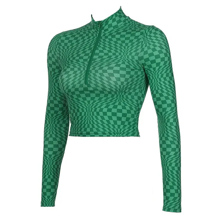 Indie Aesthetic Zip Up Top
