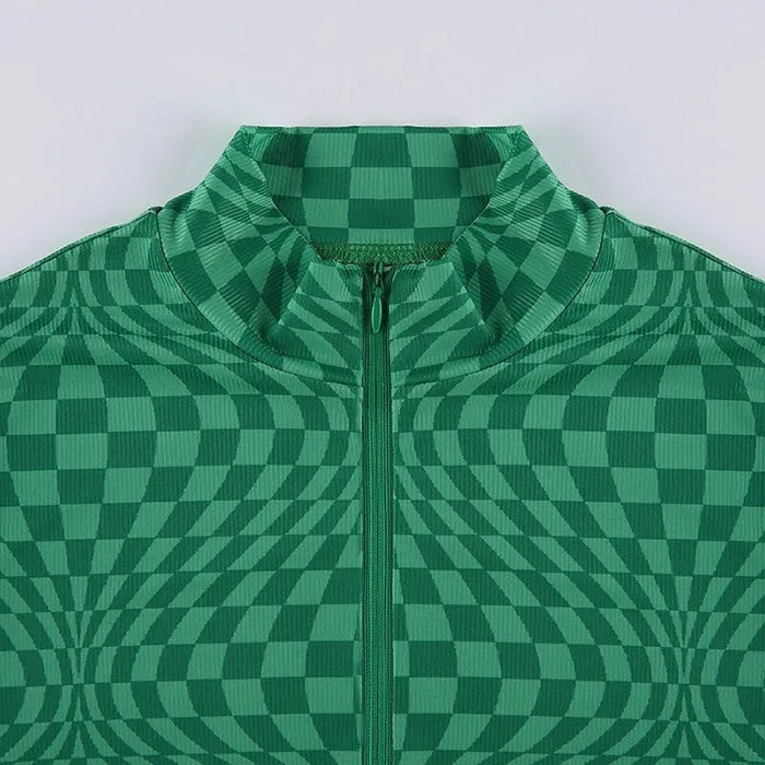 Indie Aesthetic Zip Up Top