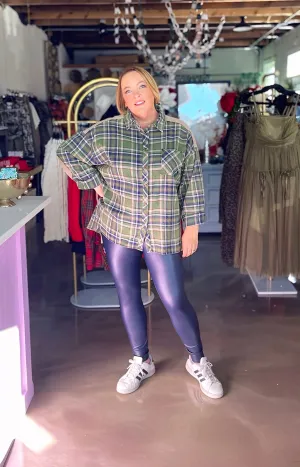 Indigo Plaid Flannel