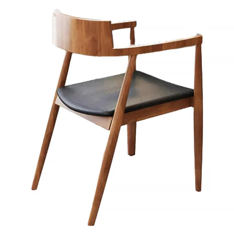 Industrial-Style Solid Wood Executive Desk