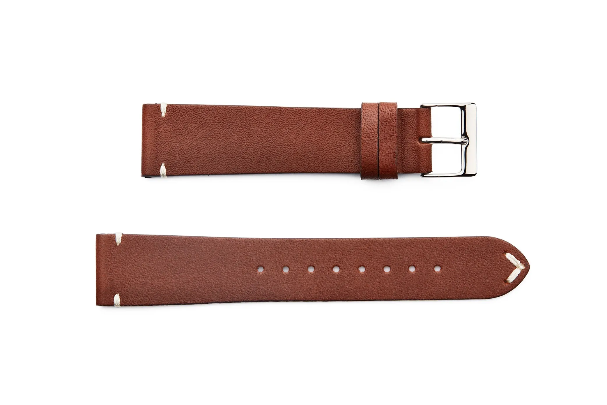 INS-HOR-FLAT Vintage Style Horween Leather Regular Watch Strap