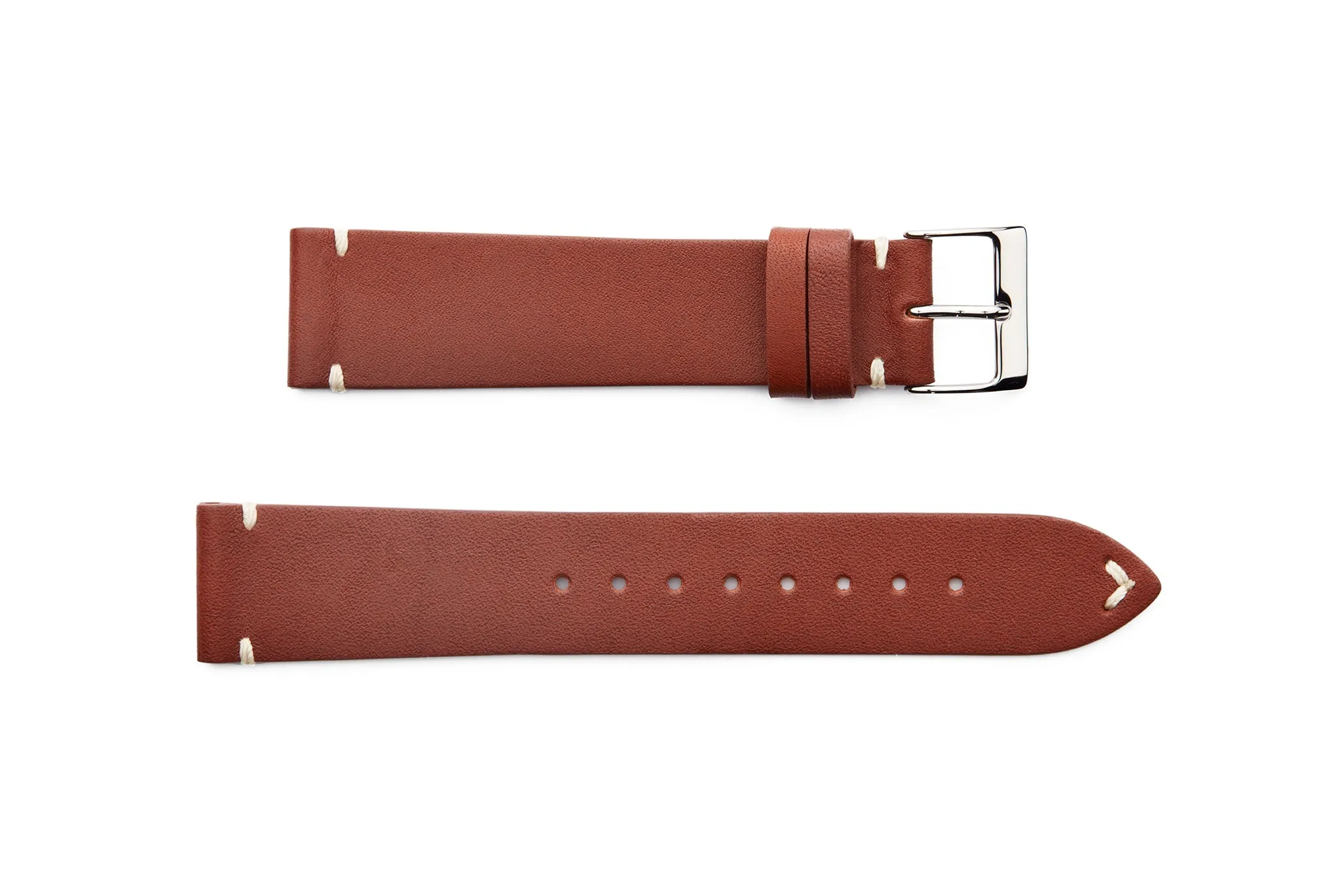 INS-HOR-FLAT Vintage Style Horween Leather Regular Watch Strap
