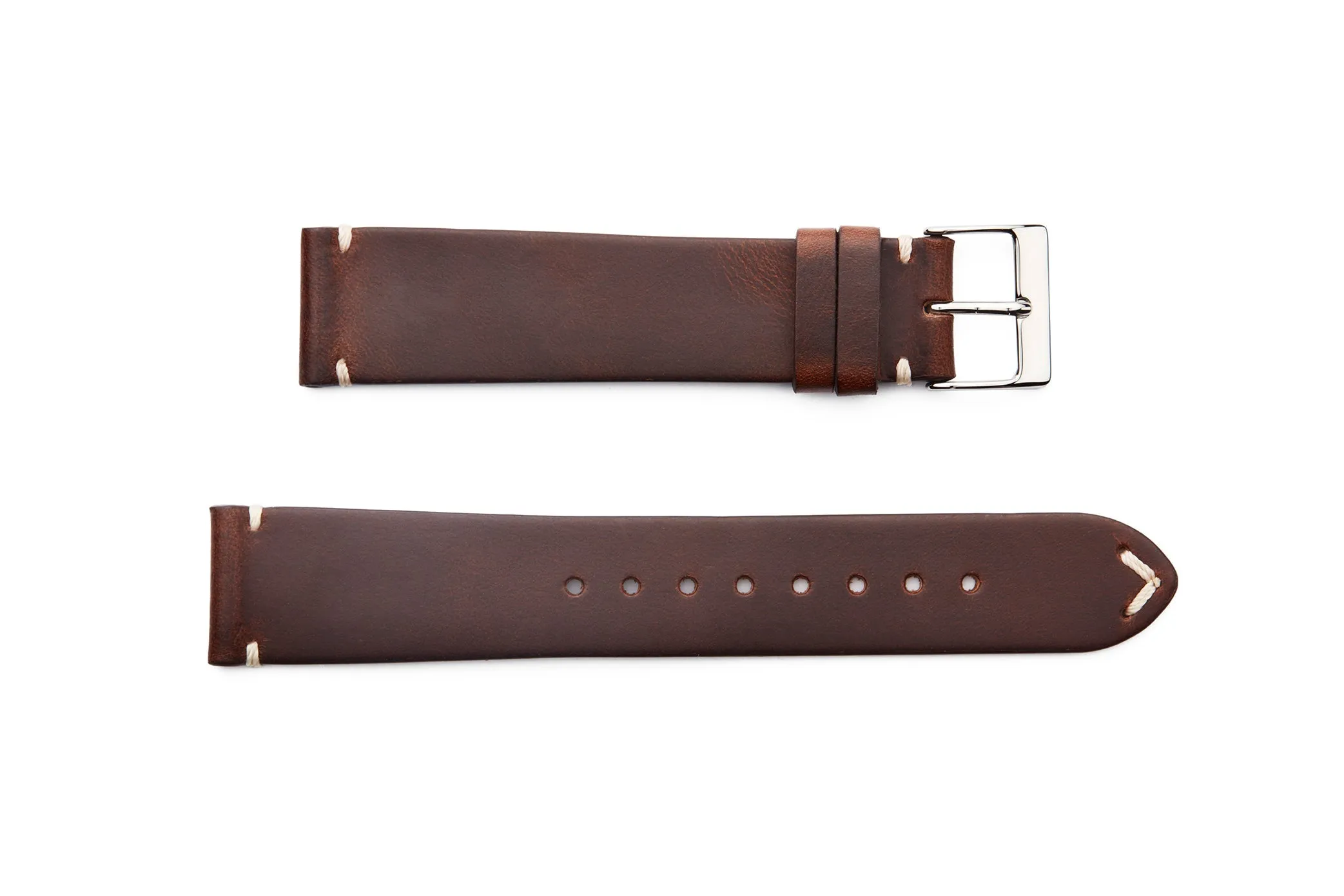INS-HOR-FLAT Vintage Style Horween Leather Regular Watch Strap