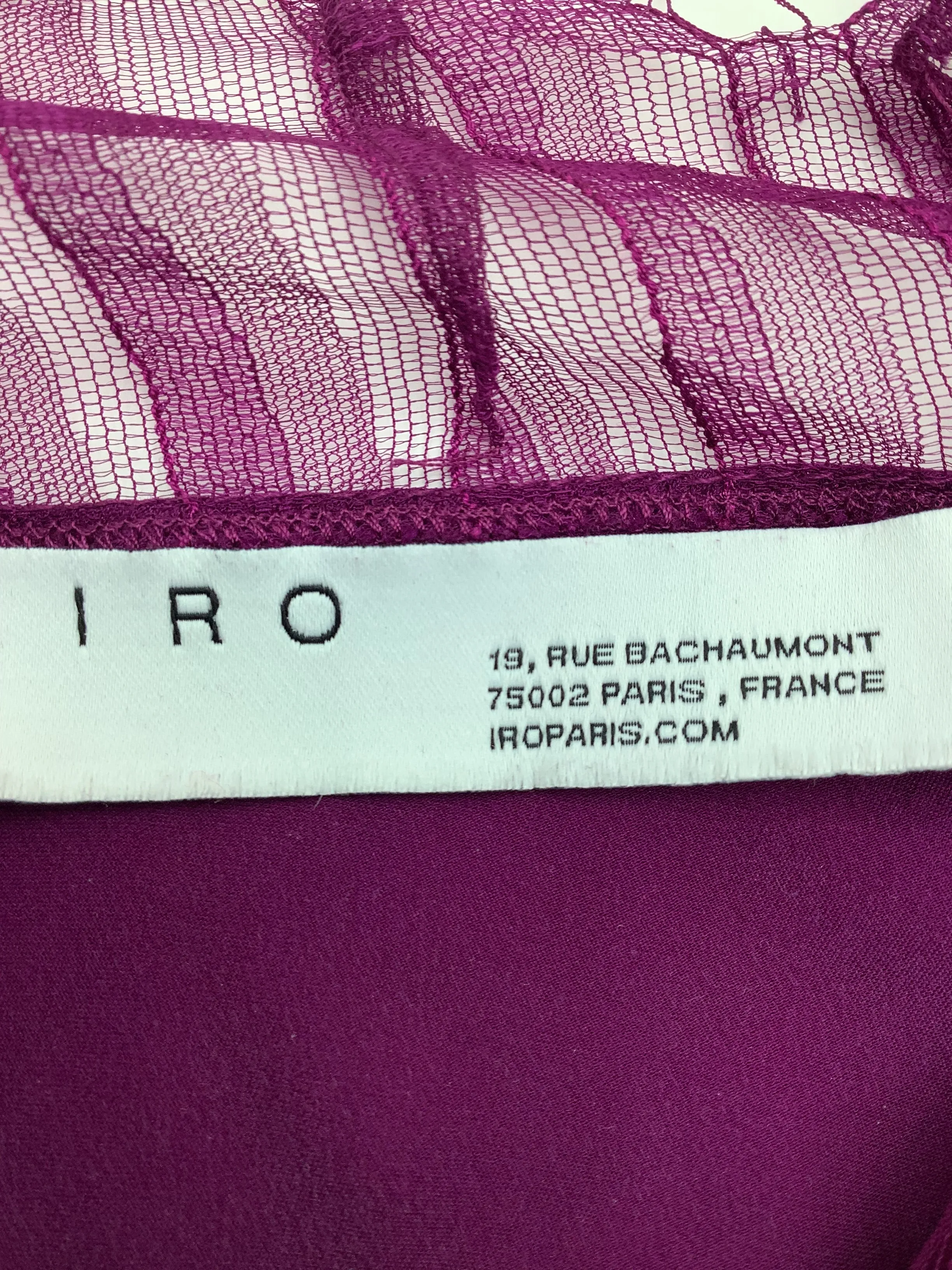 IRO Top Purple Size: EU 38