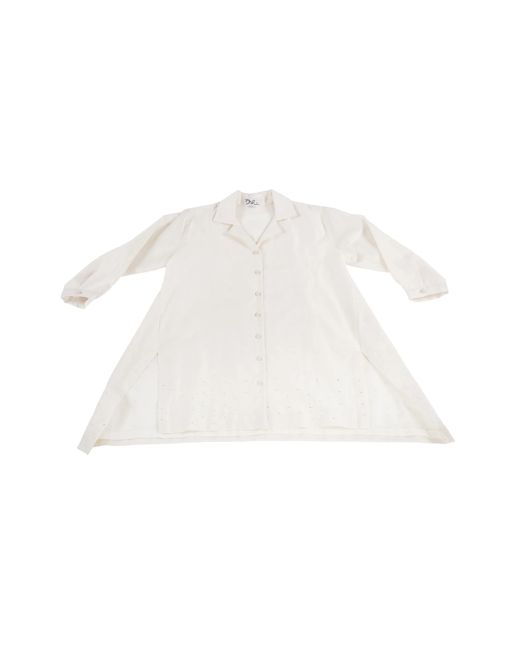 Ivory Cuban Collar Mirror Work Top