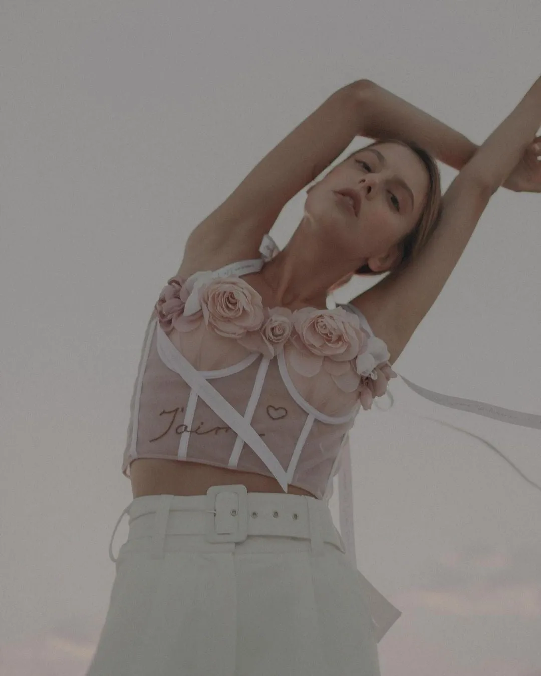 J'aime Floral Corset Top
