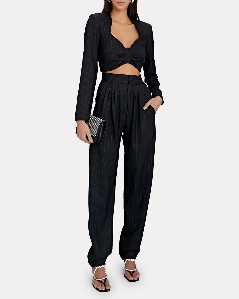 Janelle Pinstripe Top