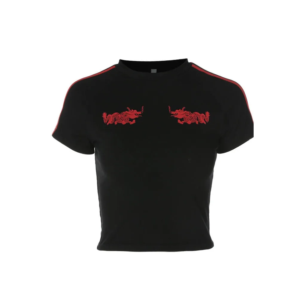 Japanese Dragon Crop Top