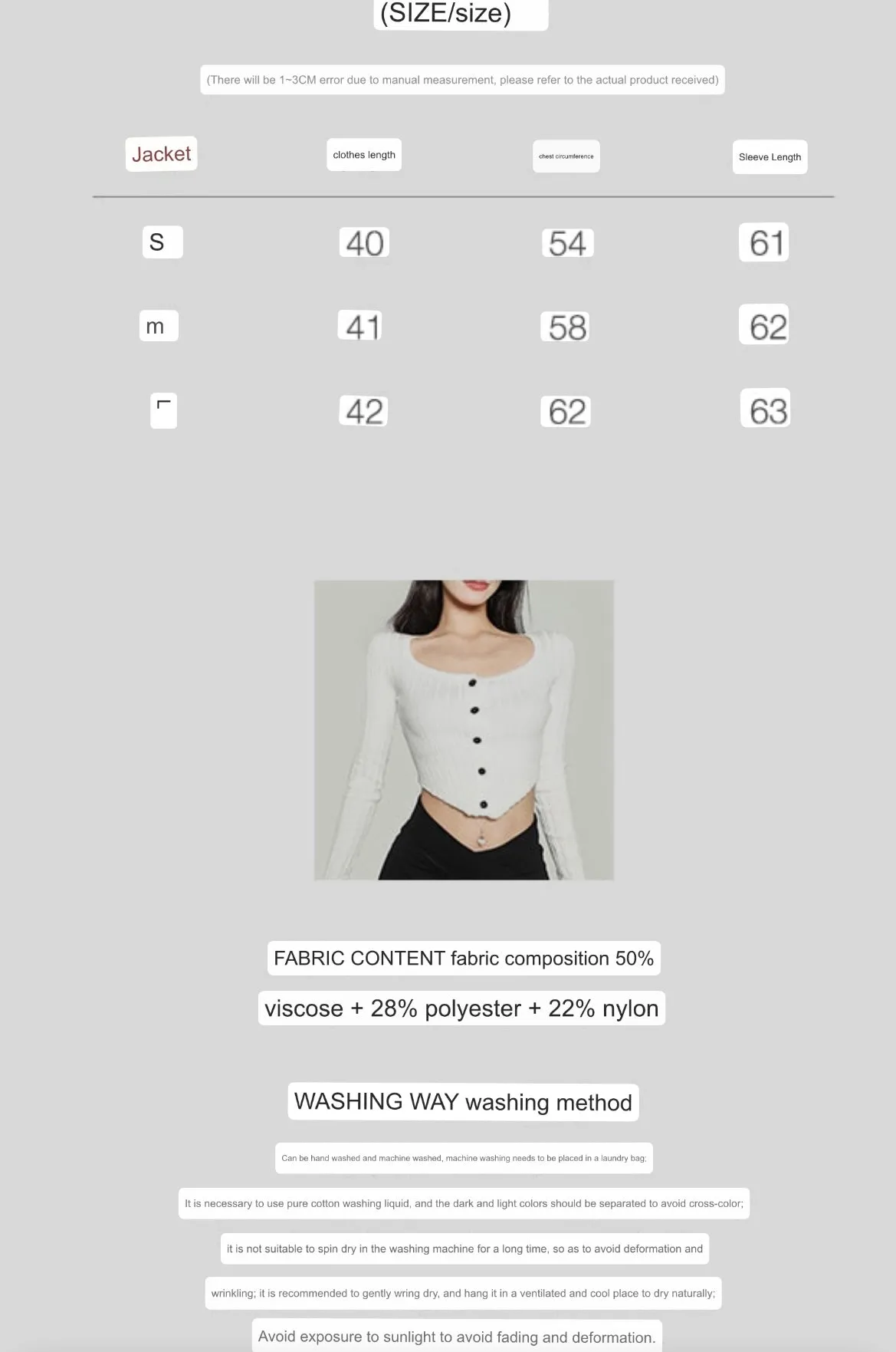 Jenna Solid Color Ribbed Button Up Long Sleeve Slim Cropped Top