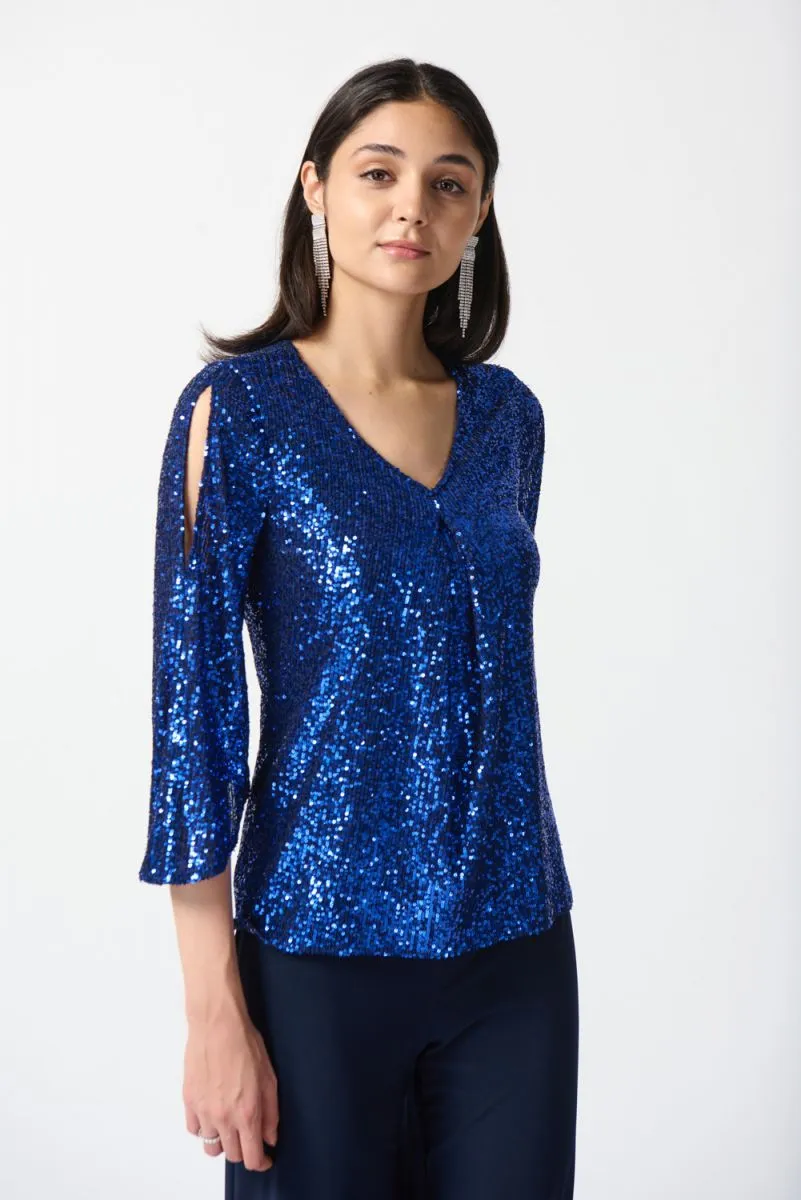 JOSEPH RIBKOFF 234701 Sequin Top