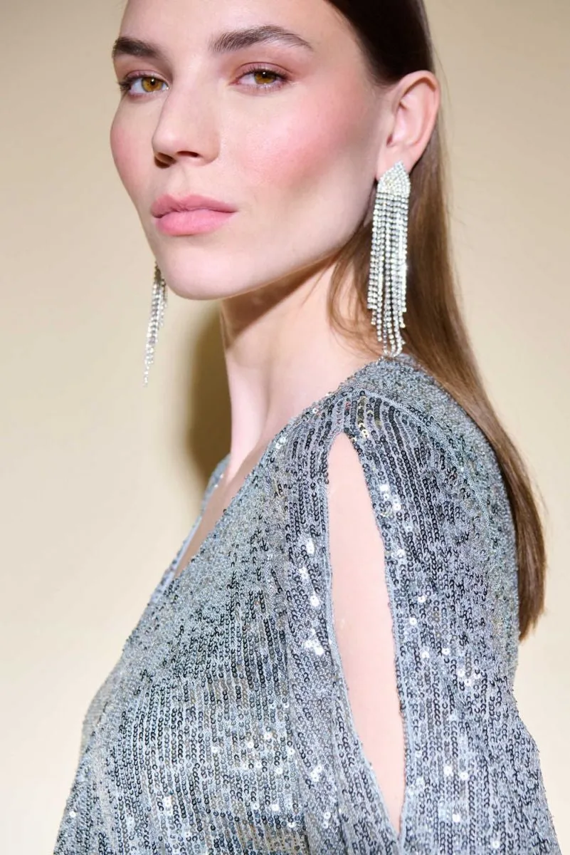 JOSEPH RIBKOFF 234701 Sequin Top