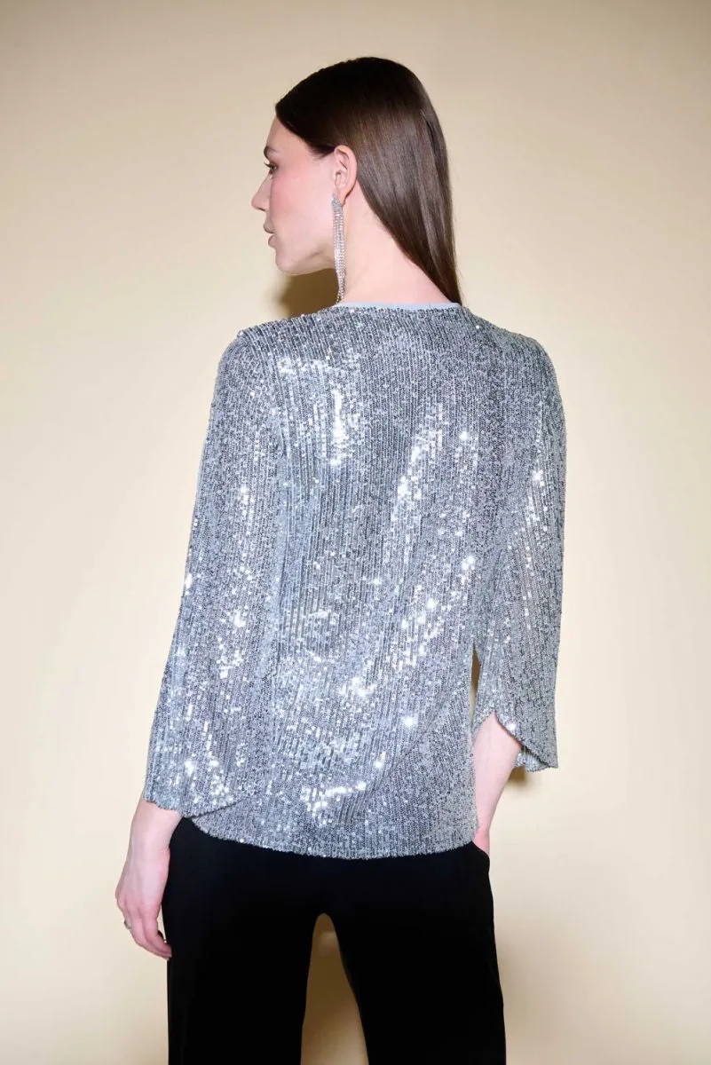 JOSEPH RIBKOFF 234701 Sequin Top