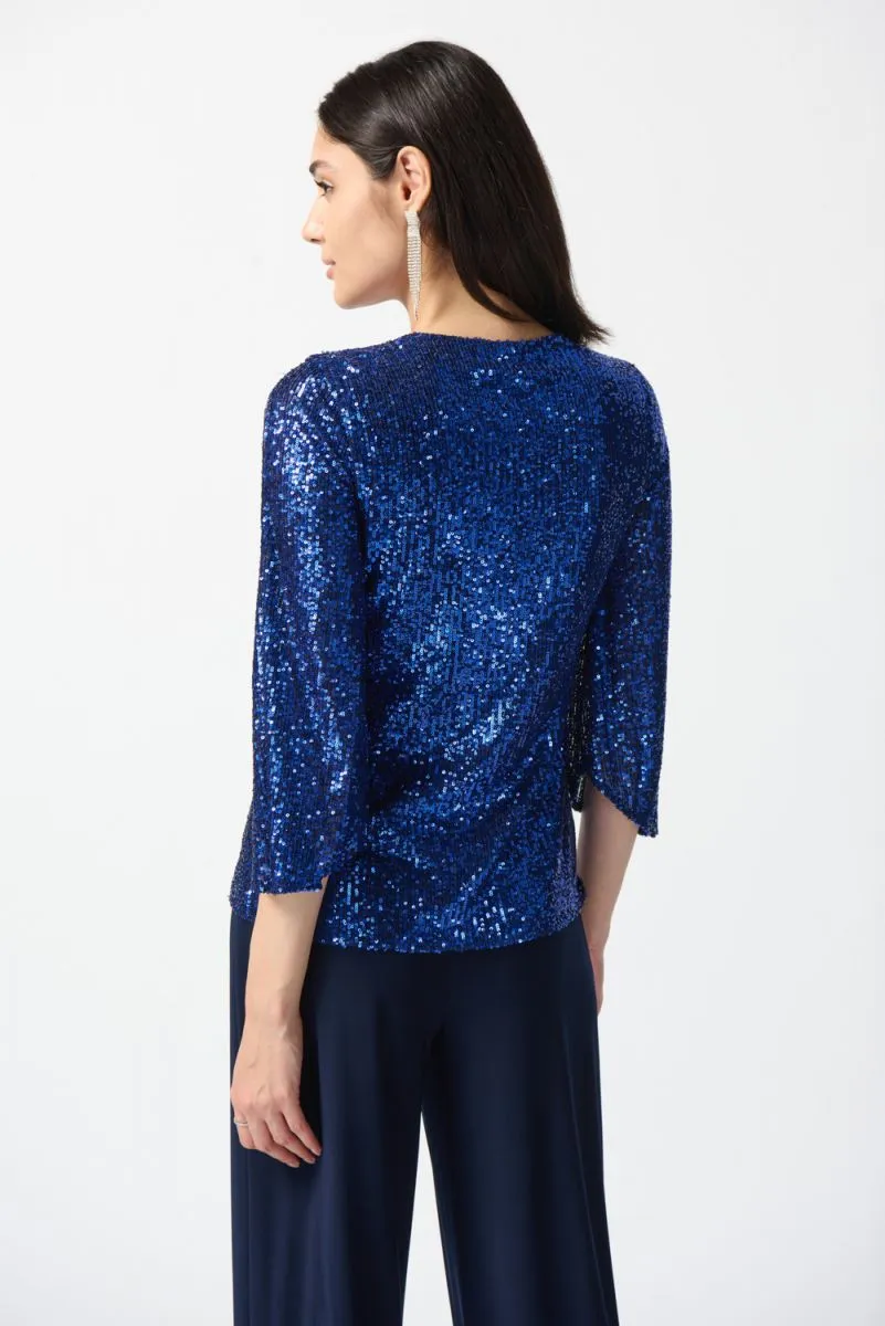 JOSEPH RIBKOFF 234701 Sequin Top