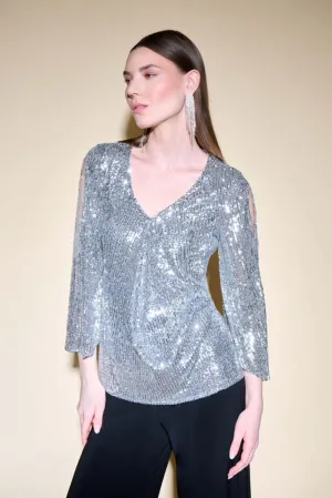 JOSEPH RIBKOFF 234701 Sequin Top