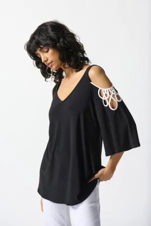 JOSEPH RIBKOFF 242017 Cut-out Detail Top