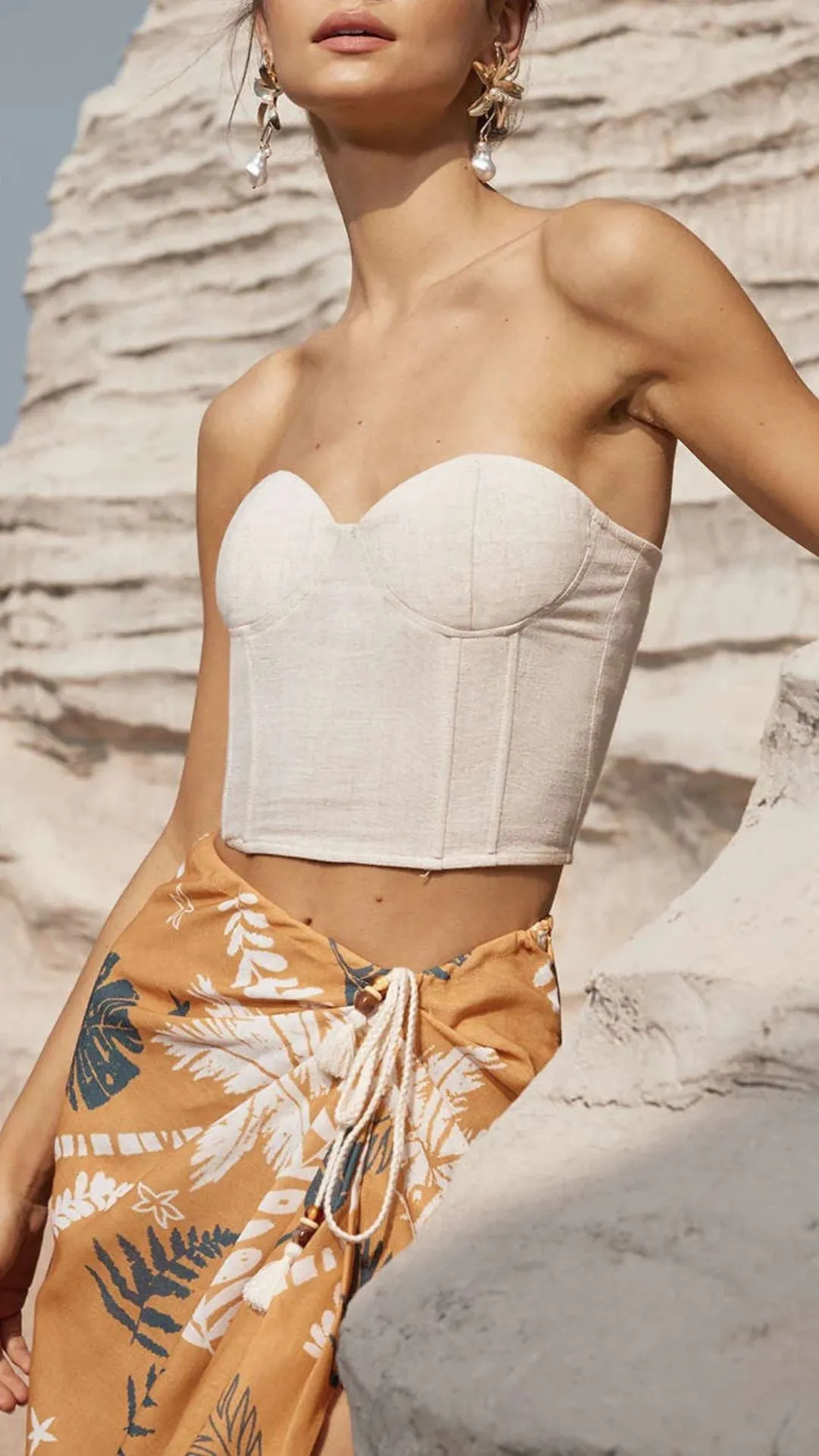 Khadi Corset Tube Top