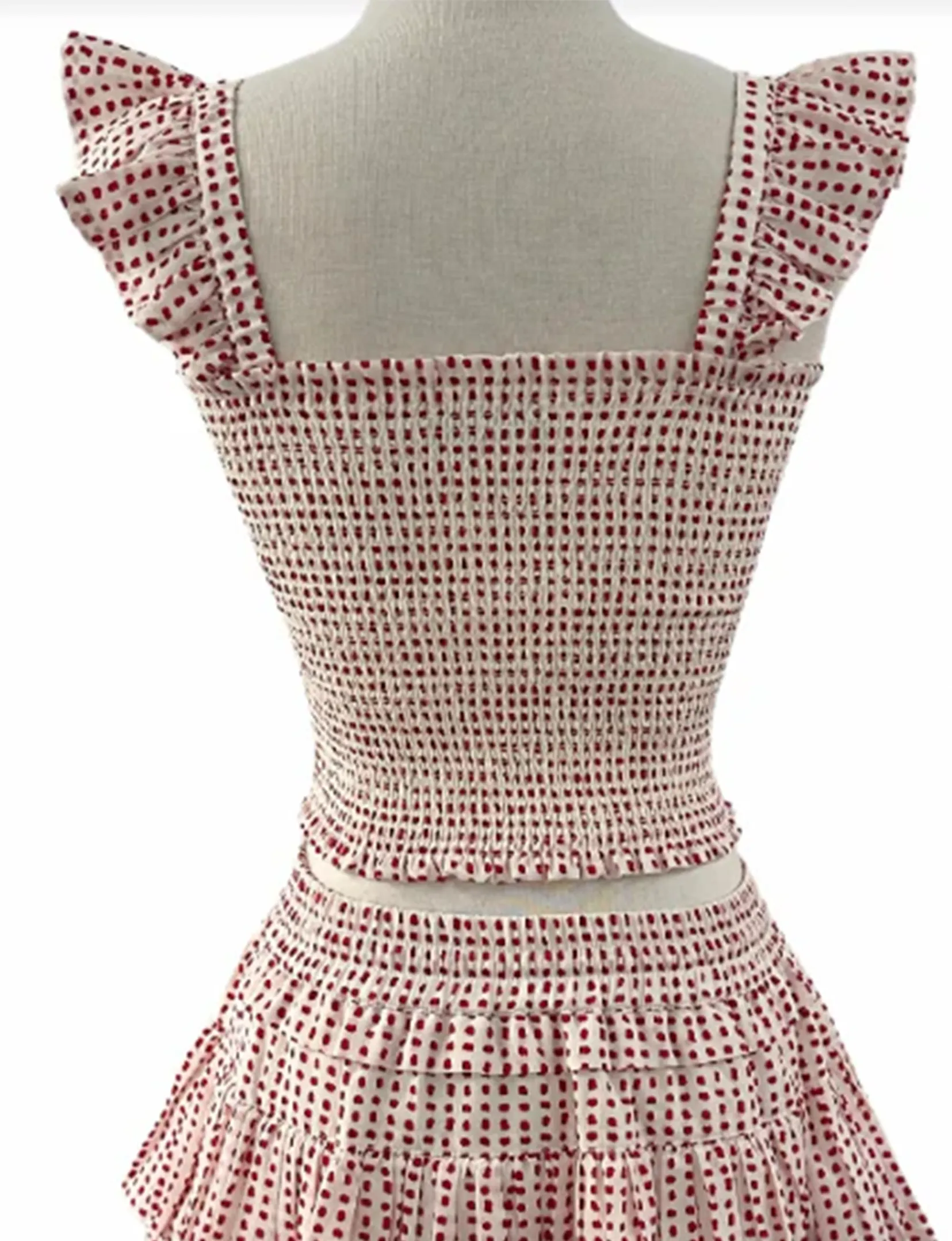 Kiara Top, White Red