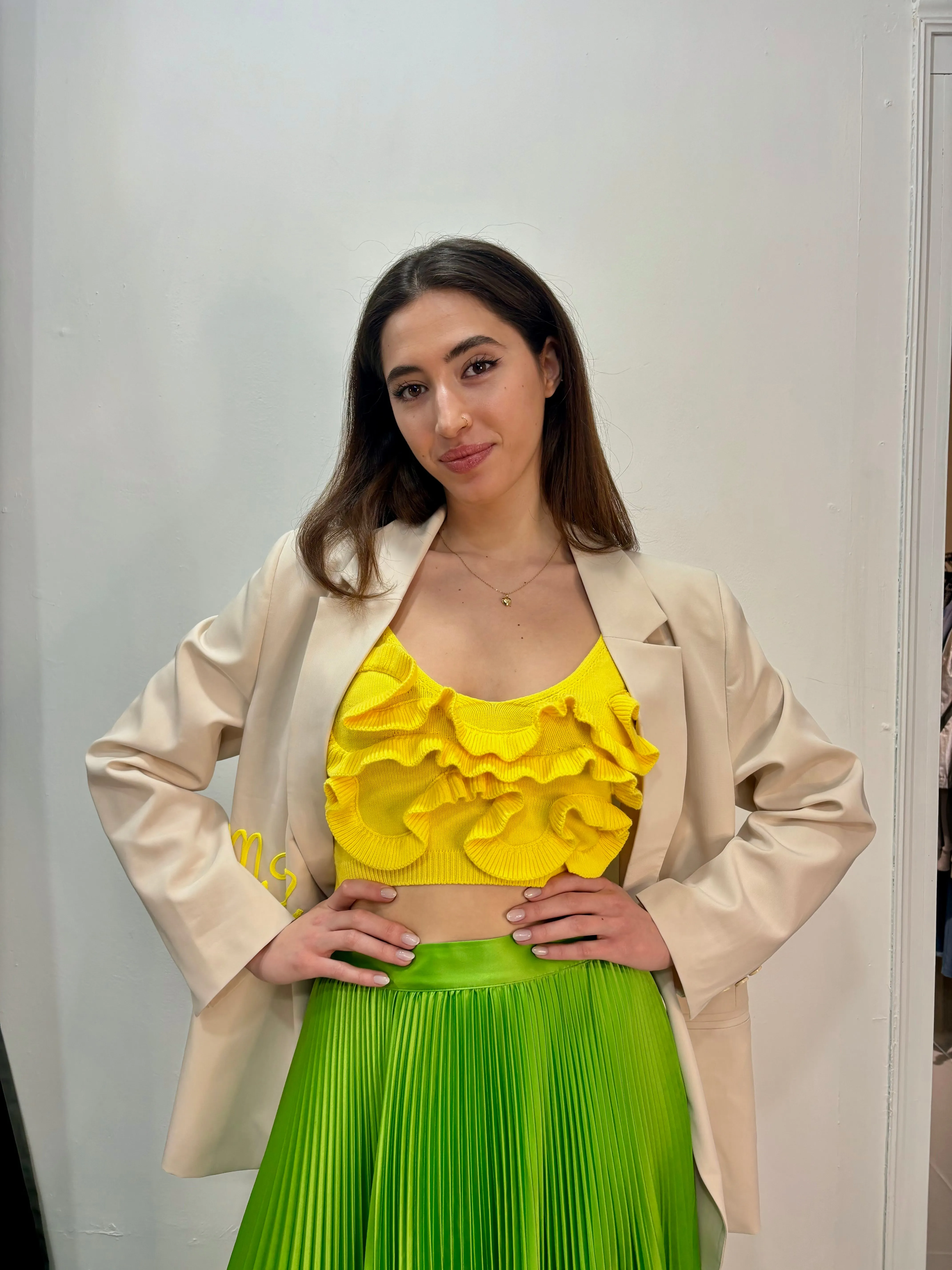 Knit crop top
